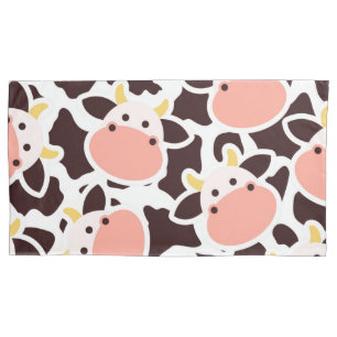 Cute Cow Pattern Pillowcase