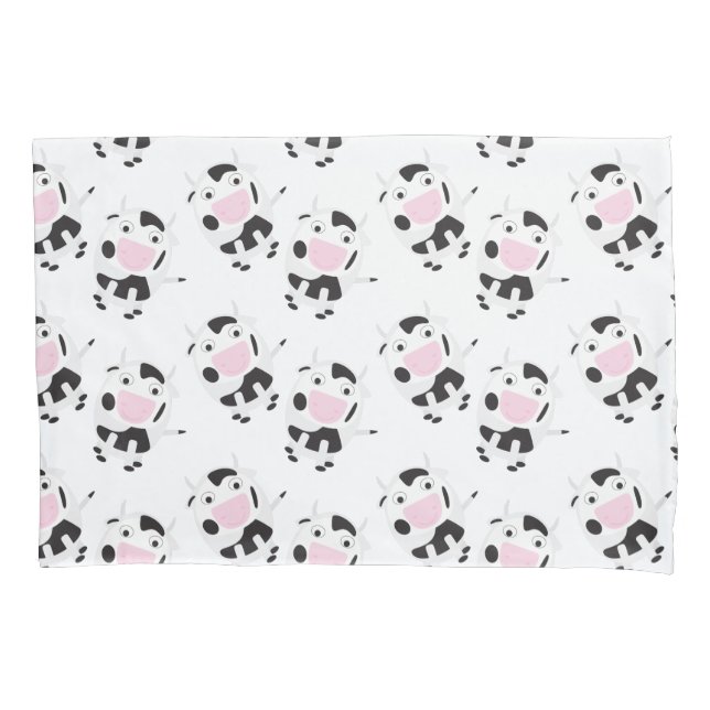 Cute Cow Pattern Pillowcase (Front)