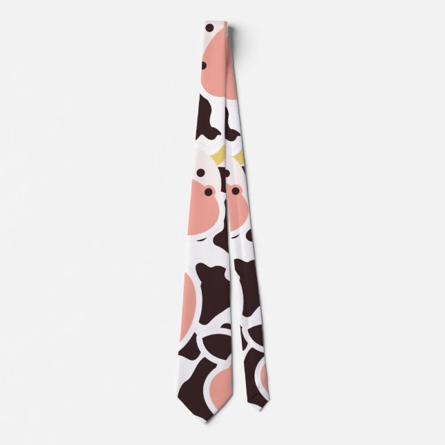 Cute Cow Pattern Tie (Front)