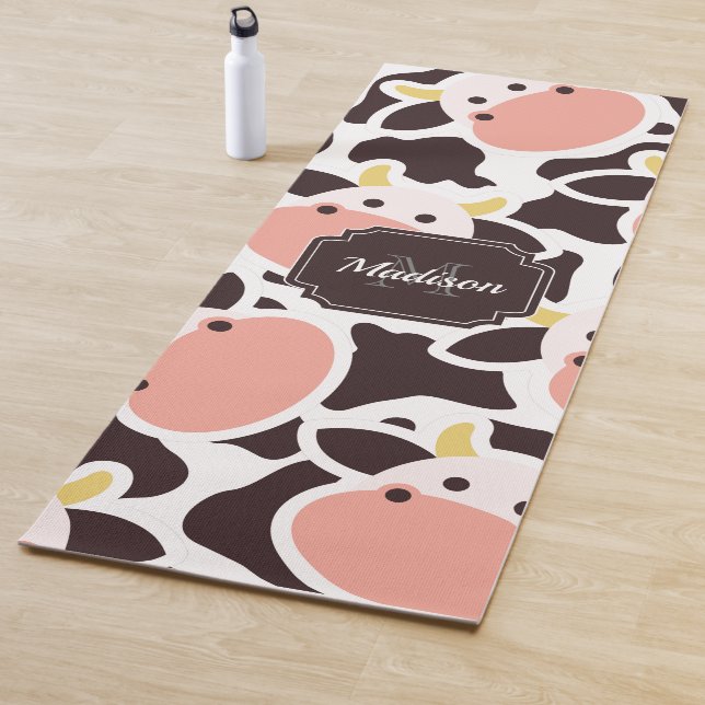 Cute Cow Pattern Yoga Mat (In Situ)