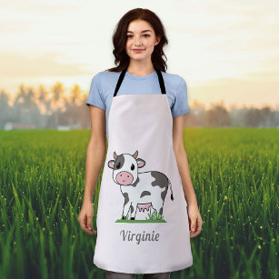 Cute Cow Pink Apron