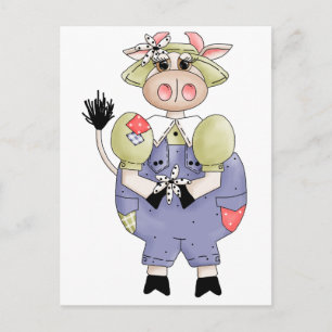 Cute Cow Postcard