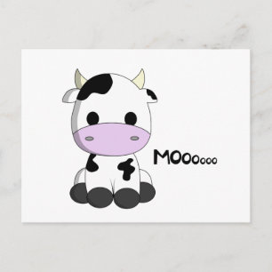 Cute cow postcard