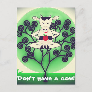 Cute Cow Postcard