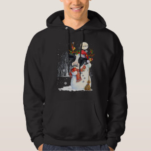 Cute Cow Snowcow Christmas Cow Snowman Winter Xmas Hoodie