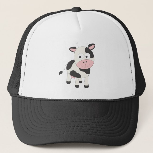 Cute cow trucker hat (Front)