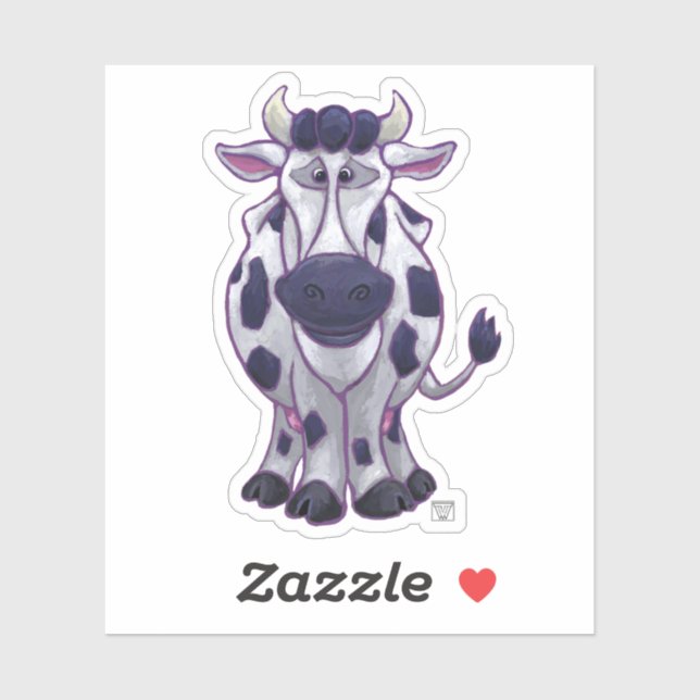 Cute Cow with Black and White Spots (Sheet)