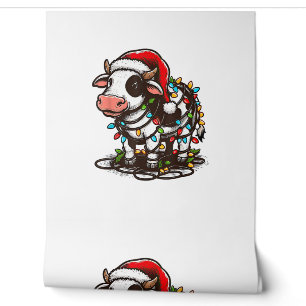 Cute Cow Xmas Kids Teen Girl Boy  Wallpaper