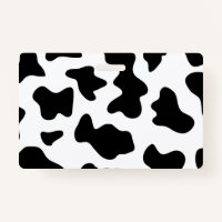 cute cowboy black and white farm cow print