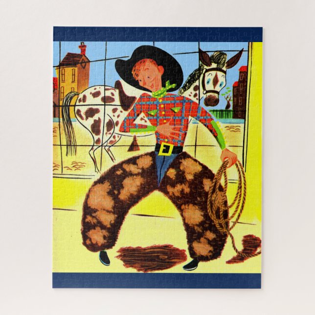 cute cowboy jigsaw puzzle (Vertical)