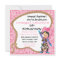 Cute cowgirl birthday party lasso Invitation Card