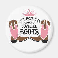 Cute Cowgirl Princess Cowboy Boots Horse Western