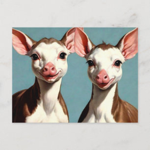 Cute Cows Postcard
