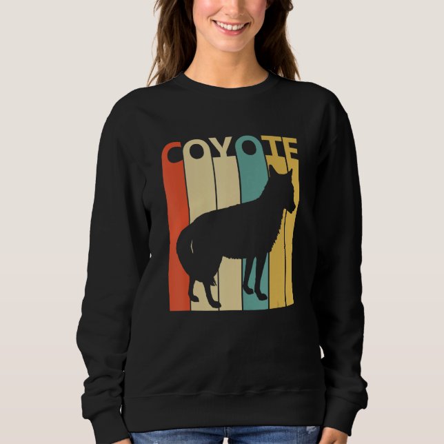 Cute Coyote Animal Sweatshirt (Front)
