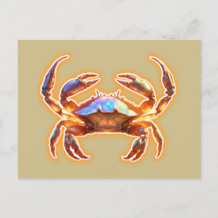Cute Crab Postcard