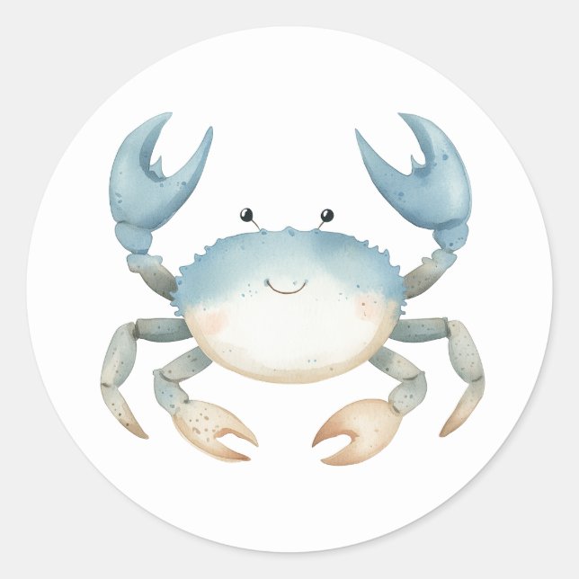 Cute Crab Stickers (Front)