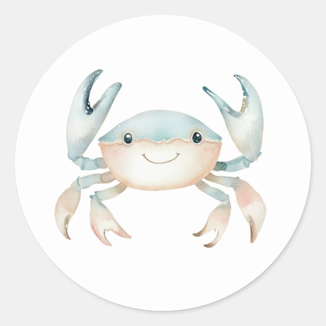 Cute Crab Stickers (Front)