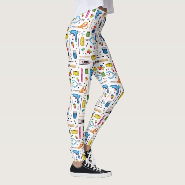 Cute Craft Supplies Leggings (Right)