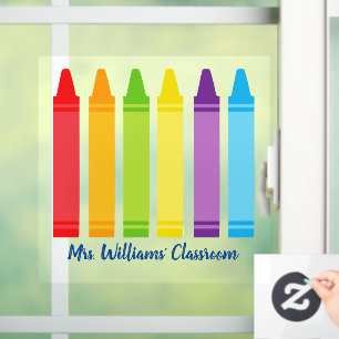 Cute Crayon Elementary School Teacher Custom Class