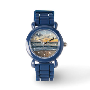 Cute Crayon Teacher Custom Classroom nursery Watch