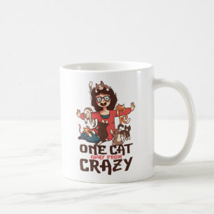 Cute Crazy Cat Lady Kitten Kitty Mum Gift Ladies Coffee Mug