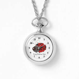 cute crazy ladybug lover add text watch