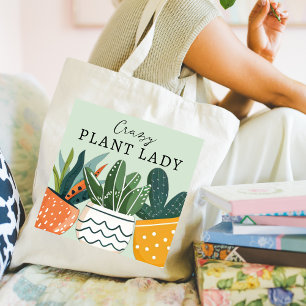 Cute Crazy Plant Lady Plant Lover Tote Bag