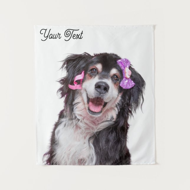 Cute Create Your Own Photo Vertical  Tapestry (Front)