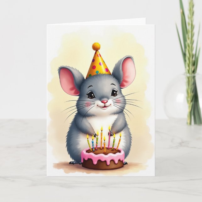 Cute Creature Birthday Card (Front)