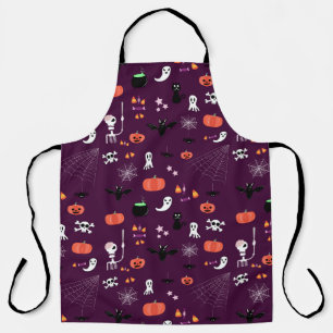 Cute Creepy Halloween Art Apron