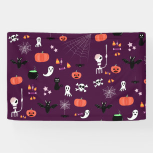 Cute Creepy Halloween Art Banner