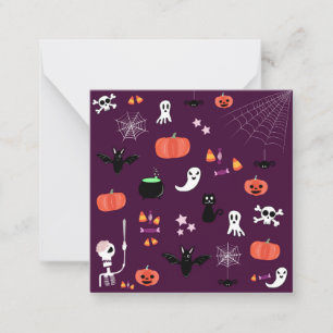 Cute Creepy Halloween Art Card