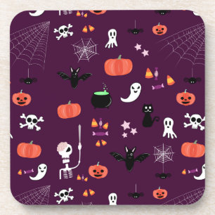 Cute Creepy Halloween Art Coaster