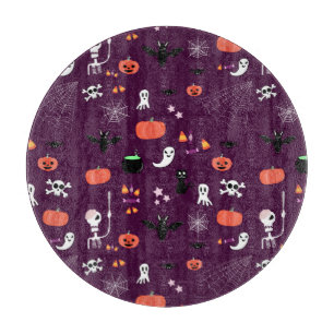 Cute Creepy Halloween Art Cutting Board