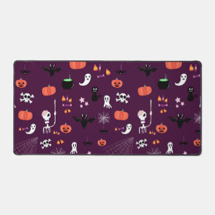 Cute Creepy Halloween Art Desk Mat