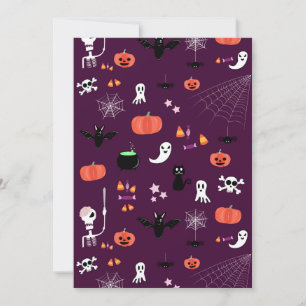 Cute Creepy Halloween Art Holiday Card