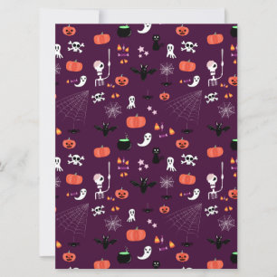 Cute Creepy Halloween Art Invitation