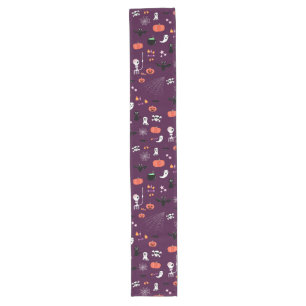 Cute Creepy Halloween Art Long Table Runner