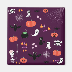 Cute Creepy Halloween Art Magnet