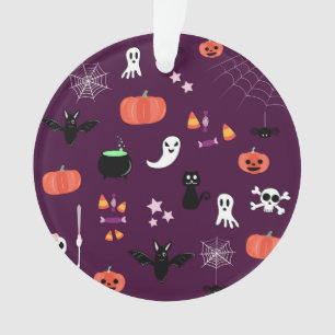 Cute Creepy Halloween Art Ornament