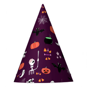 Cute Creepy Halloween Art Party Hat