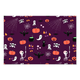 Cute Creepy Halloween Art Photo Print