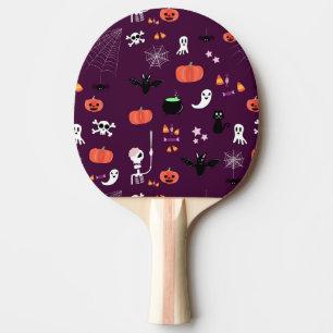 Cute Creepy Halloween Art Ping Pong Paddle