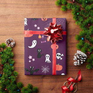 Cute Creepy Halloween Art Wrapping Paper