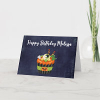 Cute & Creepy Halloween Cupcake with a Big Eyeball