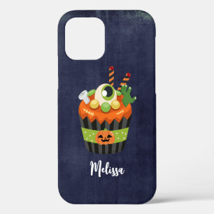 Cute & Creepy Halloween Cupcake with a Big Eyeball iPhone 12 Case