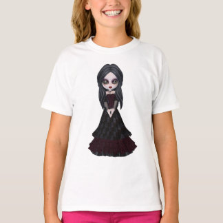 Cute & Creepy Little Goth Girl T-Shirt