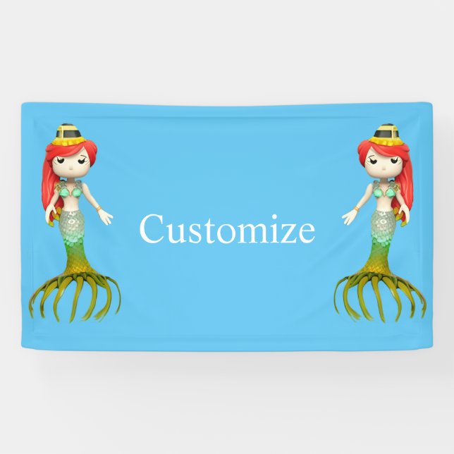 Cute Creepy Mermaid Witch Thunder_Cove  Banner (Horizontal)