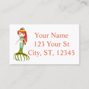 Cute Creepy Mermaid Witch Thunder_Cove  Business Card
