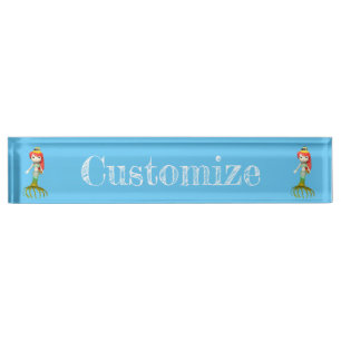 Cute Creepy Mermaid Witch Thunder_Cove Nameplate